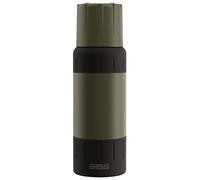 SIGG - Gourde Isotherme 0,5L - Alpine Star, avec Gobelet - 15h Chaud, 56h Froid - Compacte & Robuste - Étanche - Sans BPA - Avec Extra Grip Pour Outdoor, Camping & Randonnée - Acier Inoxydable - Vert