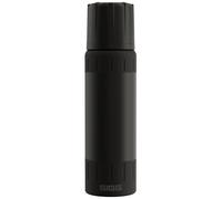 SIGG - Gourde Isotherme 0,75L - Alpine Star, avec Gobelet - 20h Chaud, 72h Froid - Compacte & Robuste - Étanche - Sans BPA - Avec Extra Grip Pour Outdoor, Camping & Randonnée - Acier Inoxydable - Noir