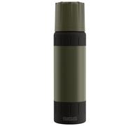 SIGG - Gourde Isotherme 0,75L - Alpine Star, avec Gobelet - 20h Chaud, 72h Froid - Compacte & Robuste - Étanche - Sans BPA - Avec Extra Grip Pour Outdoor, Camping & Randonnée - Acier Inoxydable - Vert