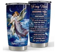 Thermos Avec Paille Et Couvercle Gobelet De Voyage Acier Inoxydable Mug Isotherme Pour Collègue Ami Papa 590 Ml Gobelet Commémoratif Personnalisé À Ma Maman