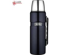 Thermos avec porte-boisson - bleu foncé