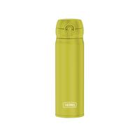 THERMOS Bouteille isotherme, en acier inoxydable, 0,50 l, vert brillant mat, 10 h chaud/20 h froid, entièrement étanche, pour eau, thé, boissons silencieuses, 0,50 l
