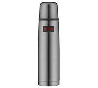 Thermos Bouteille Isotherme en Acier Inoxydable Mat de Light and Compact., Acier Inoxydable, Gris, 1 l