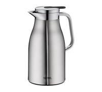 Thermos Carafe isotherme Argent 1L-Acier inoxydable extérieur/verre intérieur