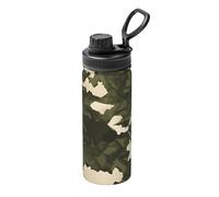 Thermos de sport en acier inoxydable camouflage militaire de 532 ml, convient pour les hommes et les femmes, conservation efficace de la chaleur, facile à transporter