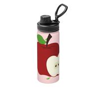 Thermos de voyage en acier inoxydable motif fruits rouges de dessin animé, 532 ml, adapté pour le cyclisme, la gym, le basket-ball, thermos d'extérieur