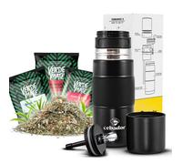 Thermos de Yerba Mate Yerbomos X Kit Acier Inoxydable 450ml - Échantillons Lover's Kiss Blue Moon Guarana 3x50g