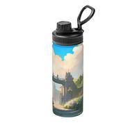 Thermos d'extérieur en acier inoxydable, thermos de sport Outside the Castle Gate de 532 ml, adapté pour le cyclisme, la gym, le basket-ball, les voyages