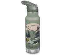 Thermos enfant Klean Kanteen Insulated Kid Classic Narrow 12oz (w/Flip Seal Sport Cap) Couleur: vert