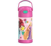 THERMOS FUNTAINER 12 Ounce Stainless Steel Vacuum Insulated Kids Straw Bottle, Princess