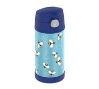 Thermos Bouteille isotherme FUNTAINER enfants, acier inox, paille, 12 h froid, 0,35 l, étanche