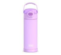 THERMOS FUNTAINER Bouteille isotherme en acier inoxydable de 473 ml avec couvercle à large bec verseur, violet fluo