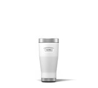 Thermos - Gobelet de voyage Icon Ice White (470 ml), tasse à café isotherme réutilisable en acier inoxydable pour boissons chaudes ou froides, bouteille d'eau scellée sous vide avec un couvercle