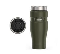 Thermos Gobelet de voyage King en acier inoxydable Vert kaki 473 ml