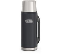 Thermos Bouteille isotherme Icon 1,20 l gris/graphite mat avec gobelet et poignée 24h chaud/froid