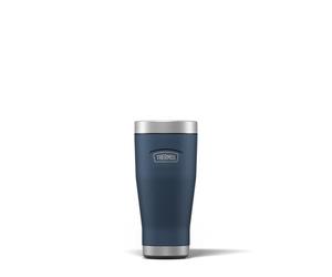 Thermos Icon Solent Gobelet de voyage bleu marine (470 ml), tasse à café isotherme réutilisable en acier inoxydable pour boissons chaudes ou froides, bouteille d'eau scellée sous vide avec un