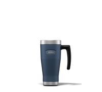 Thermos Icon Solent - Tasse de voyage bleu marine (470 ml), tasse à café isotherme réutilisable en acier inoxydable pour boissons chaudes ou froides, bouteille d'eau scellée sous vide avec un