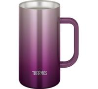 Thermos JDK-721C PL Pichet isotherme sous vide, violet, 720 ml, passe au lave-vaisselle, structure de bouteille magique, isolation chaude et froide, stein de bière