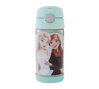 Thermos kids FUNTAINER STRAW BOTTLE DISNEY Bouteille isotherme pour enfant, 0,35 l, en acier inoxydable avec paille, passe au froid pendant 12 h, passe au lave-vaisselle, étanche, sans boissons