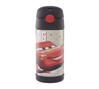 Thermos kids FUNTAINER STRAW BOTTLE DISNEY Bouteille isotherme pour enfant, 0,35 l, en acier inoxydable, avec paille, passe au froid pendant 12 h, passe au lave-vaisselle, étanche, sans boissons