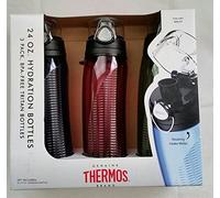 Thermos Lot de 3 bouteilles d'hydratation de 700 ml (bleu, rose, vert)