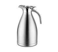 Thermos Pichet Isotherme 2L en Acier Inoxydable 304 - Double Paroi Sous Vide pour Café, Eau Chaude - Avec Poignée et Bec - Pour Bureau, Hôtel et Restaurant