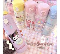 Thermos Portable En Acier Inoxydable 304, Kawaii, Avec Des Figurines D'anime, My Melody, Cannelle, Kuromi, Verre À Boire, Cadeau De Noël