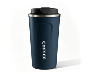 Thermos Pour Café, Gobelet à Café Portable à Température Intelligente, Tasse à Café En Acier Inoxydable De Voyage, Thermos à Café De Couleur Pure Voyage Style Simple Pour L'extérieur(380ml-Bleu)