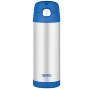 Thermos pour enfants avec paille - bleu 0,47