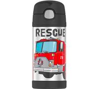 Thermos pour enfants avec paille - pompiers 355 ml