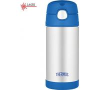 Thermos pour enfants avec paille Thermos 0,35l bleu