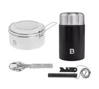 Thermos pour repas Food Jug Hot Pot 750 ml Badger Outdoor + indispensable + popote + allume-feu - Ensemble