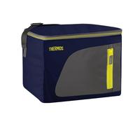 THERMOS Radiance Soft Cooler Sac isotherme flexible imperméable avec poches extérieures, 30 l, bleu marine/jaune