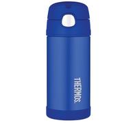 Thermos Récipient en Acier Inoxydable Paille Bouteille, 355 ML - Bleu