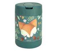Thermos repas bébé en inox animaux vert paon TU