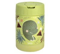 Thermos repas bébé en inox animaux vert TU