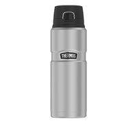 Thermos Bouteille isotherme Stainless King 0,70 l – Acier inox mat, Safe Flow, 15 h chaud/24 h froid