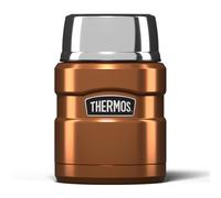 Thermos Stainless King Gourde alimentaire avec couvercle Cuivre 470 ml | Récipient isotherme en acier inoxydable avec couvercle pour la soupe, la préparation des repas, le déjeuner, le camping