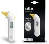 Thermoscan 3 AuriculaireMesure Rapide En 1 SecondeIndicateur Sonore De FièvreConvient Aux Bébés Et Aux NourrissonsMarque #1 Auprès Des Médecins(1)Irt3030