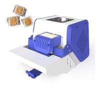 Thermoscelleuse, Scelleuse à Bande Continue 80 W Avec Contrôle De La Température Et De La Vitesse, Affichage Numérique Intelligent, Machines D'emballage Automatiques Pour Sachets De Thé blue