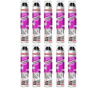 ThermoSpray 3D INSOLA - Lot de 10 Mousses Expansives Polyuréthane Projetables (850 ml) - Isolation Thermique et Phonique Performante