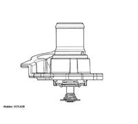 Thermostat d'eau BorgWarner (Wahler) 3171.82D