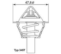 Thermostat 3457.90D BorgWarner (Wahler) pour MERCEDES-BENZ CLASSE C T-Model SLK