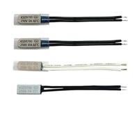 Thermostat 40C-150C KSD9700 100C 105C 110C 115C 120C, 100 pièces, disque bimétallique, interrupteur de température, protecteur thermique, degrés centigrades(50C)