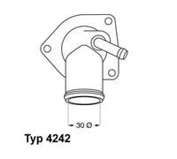Thermostat 4242.92D BorgWarner (Wahler) pour OPEL ASTRA G Break CORSA C VECTRA B