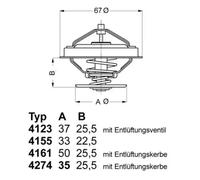 Thermostat 4274.82D BorgWarner (Wahler) pour AUDI VW