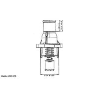 Thermostat 4357.92D BorgWarner (Wahler) pour OPEL SAAB FIAT