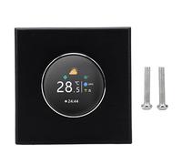 Thermostat à Bouton avec écran, contrôleur de température Intelligent pour système de Chauffage au Sol, CVC, Eau, Support pour Application Tuya, Noir