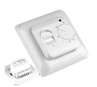 Thermostat à bouton mécanique, thermostat réglable manuellement,Contrôleur de chauffage au sol réglable manuellement | Contrôleur de thermostat à forte capacité de charge actuelle pour les bâtiments c