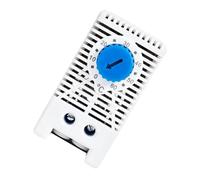 Thermostat à panneau pour le contrôle de la température de l'armoire | Réglage manuel du bouton, boîtier compact, échelle de 0 à 60 °C, bornes à vis